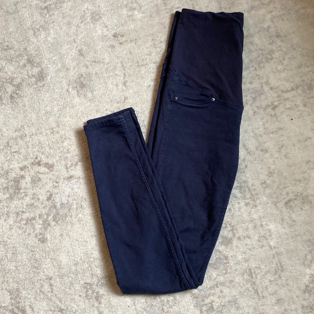 H&M MAMA Skinny Maternity pants- skinny- dark blue